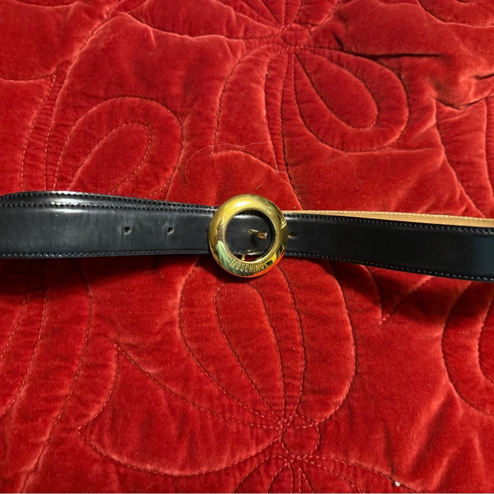 Love Moschino Black and Gold Belt